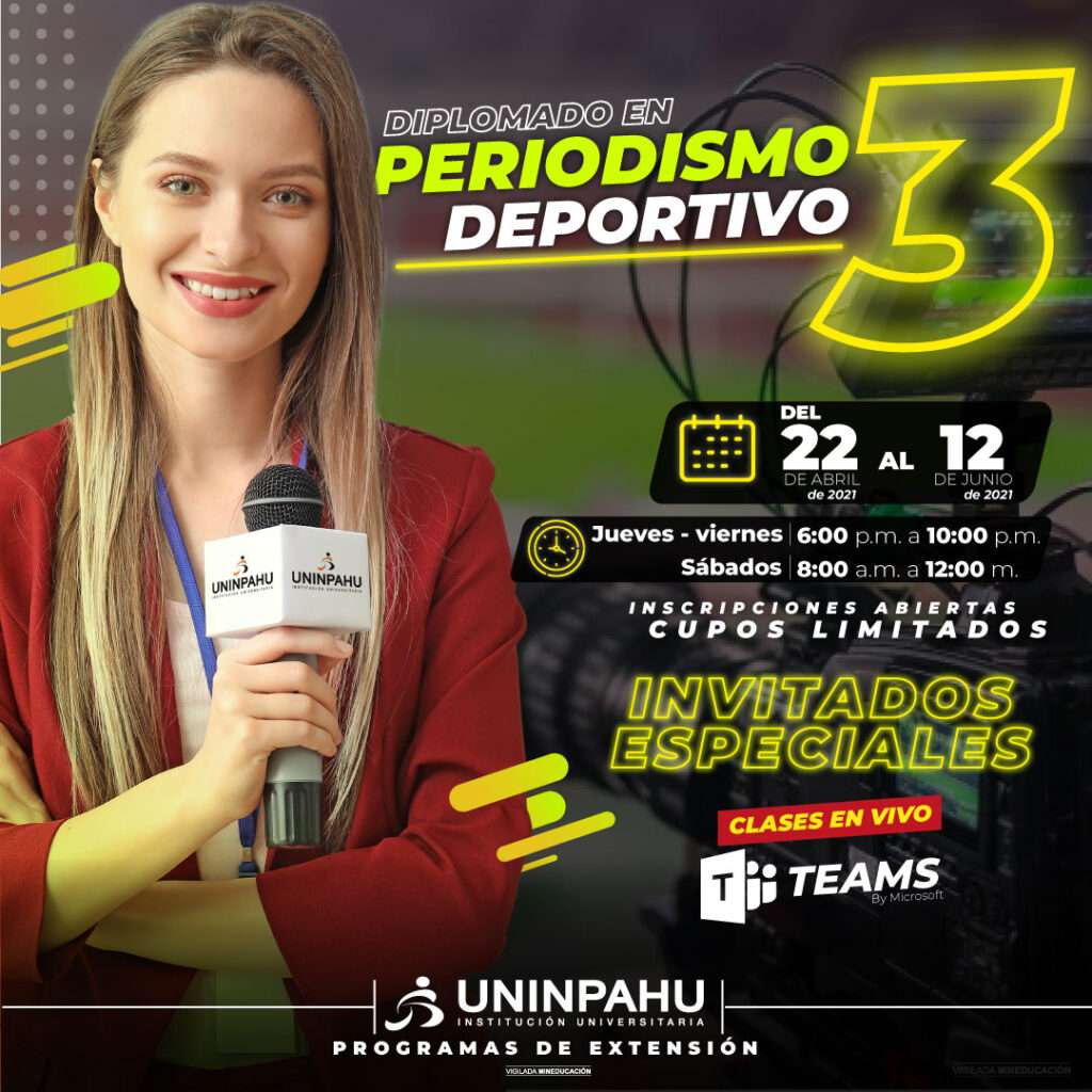 3er versión Diplomado en periodismo deportivo uninpahu